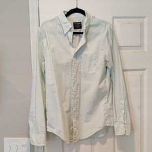 Abercrombie & Fitch M Light Green Oxford